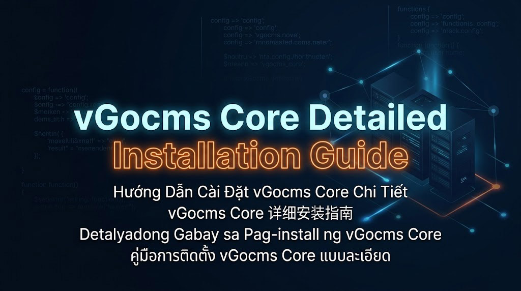 vGocms Core Detailed Installation Guide